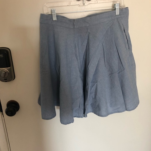 Light Jean Style Fabric Circle Skirt - Picture 2 of 2